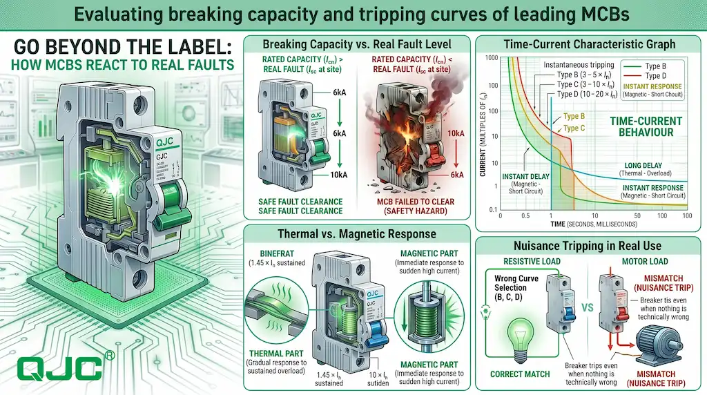 Evaluating the Breaking Capacity and Tripping Curves of Leading MCBs